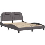  Okvir za krevet Viana bez madraca sivi 140x190 cm od umjetne kože | shoptok.hr