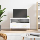 vidaXL TV omarica bela 80x36x50 cm inženirski les Cene
