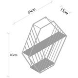 Hanah home Smeđa polica s više razina od masivne smreke 44 cm Liliales – | shoptok.hr