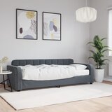 vidaXL Dnevna postelja z vzmetnico temno siva 80x200 cm žamet Cene