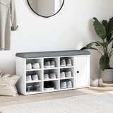  Klupa za cipele bijela 102 x 32 x 50 cm od konstruiranog drva | shoptok.hr