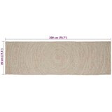  Tepih Prirodna i bijela 80 x 200 cm Juta | shoptok.hr