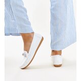 Gemre White moccasins decorated with zircons Adiba | Shoptok.si