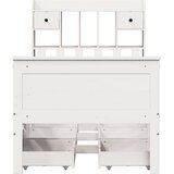 vidaXL Knjižna postelja brez ležišča bela 90x200 cm trdna borovina | Shoptok.si
