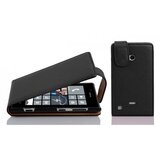 Cadorabo Ohišje, združljivo z Nokia Lumia 720 v oksidna črna - Zaščitni ovitek v obliki flipa iz teksturiranega umetnega usnja, (20551367) | Shoptok.si