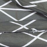  Set posteljine za poplun sivi 260 x 240 cm pamučni | shoptok.hr