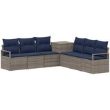 Set sofe 7 kom. Siva i tamnoplava 120 x 62 x 69 cm | shoptok.hr