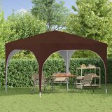  Rastezljivi šator za zabave 290 x 290 x 245 cm Smeđa | shoptok.hr