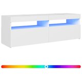 TV ormarić s LED svjetlima bijeli 120 x 35 x 40 cm | Eponuda.ba