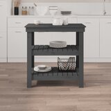  Radni stol sivi 78,5x50x80 cm od masivne borovine | shoptok.hr