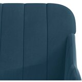  Klupa plava 110 x 76 x 80 cm baršunasta | Eponuda.com