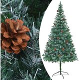  Umjetno osvijetljeno božićno drvce s kuglicama i šiškama 210 cm | shoptok.hr