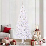  Umjetno božićno drvce s stalakom Bijelo 210 cm PVC i čelik | shoptok.hr