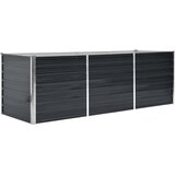 Povišena vrtna gredica antracit 240x80x77 cm pocinčani čelik | shoptok.hr