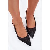 Boto Lace High Heels Sandals With Open Heel Black Lisaviela | shoptok.hr