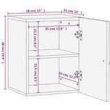 vidaXL Stenska kopalniška omarica 38x33x48 cm trden mangov les | Shoptok.si