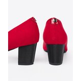 GOODIN Red pumps with a patent toe | Shoptok.si