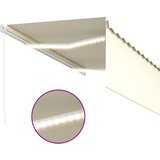 Tenda na ručno uvlačenje s roletom LED 3,5 x 2,5 m krem | shoptok.hr