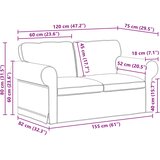 SOFA Crna 155 x 82 x 80 cm tkanina | shoptok.hr