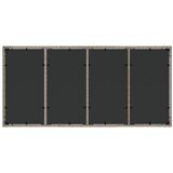  Vrtni stol sa staklenom pločom sivi 190x90x75 cm od poliratana Siva | shoptok.hr