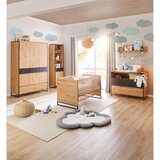 My Baby Lou OTROŠKA POSTELJICA Yunai antracit, barve hrasta | Shoptok.si