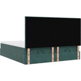 vidaXL Okvir kreveta s madracima tamnozeleni 180x200cm baršunasti | shoptok.hr
