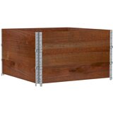  Okviri za palete 3 kom smeđi 100x100 cm od masivne borovine | Eponuda.com