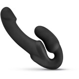 No-Parts Strap on dildo brez pasu - Morgan, 22 cm, črn Cene
