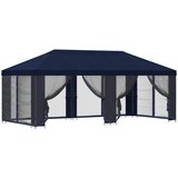 vidaXL Paviljon s stenami 6 x 3 m Modra Poliester in jeklo 190, (5000218873) | Shoptok.si