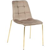 MID.YOU STOL, les, kovina, tekstil rjava | Shoptok.si