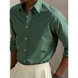 Polo Ralph Lauren Srajce z dolgimi rokavi CHEMISE AJUSTEE SLIM FIT EN OXFORD LEGER Kaki | Shoptok.si