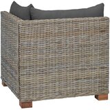  Kutna sofa s jastucima GENDT Prirodni ratan Kubu siva | shoptok.hr