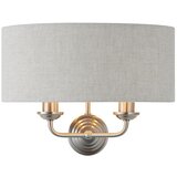  Endon 94403 - Zidna svetiljka HIGHCLERE 2xE14/40W/230V siva/mat hrom | Eponuda.com