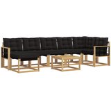  Set vanjskih sofa 8 kom. Bijela i crna | shoptok.hr