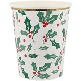 Meri Meri Papirnate jednokratne čaše u setu 8 kom Holly Pattern – | shoptok.hr