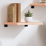 Maison Chic Stenska polica - Viseča Polica 40x40x(2-4) cm neobdelana trdna hrastovina, (21784782) | Shoptok.si