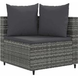  10-dijelni set vrtnih sofa od poliratana s jastucima sivi | shoptok.hr