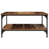 vidaXL Kava Stol Staro drvo 80 x 80 x 40 cm Konstruirano drvo | shoptok.hr