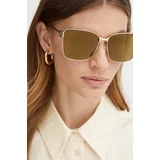 Balenciaga Sončna očala ženska, zlata barva, BB0338SK