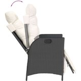 vidaXL 9-dijelni vrtni blagovaonski set s jastucima crni od poliratana | shoptok.hr