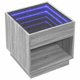  Noćni ormarić s beskonačnim LED boja hrasta 50x50x50 cm | shoptok.hr