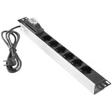 Mirsan 220V razvodni PDU panel 191U sa 6 utičnih mesta,kabl 2.5m MR.PRZ6S.SC | ePonuda.com