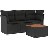  -4-dijelni-set-vrtnih-sofa-od-poliratana-s-jastucima-crni | shoptok.hr
