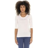 Leone 1947 Majice & Polo majice Woman T-Shirt Short Sleeves Braid Bela | Shoptok.si
