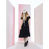 Sinsay Midi haljina s volanom od viskoze | shoptok.hr
