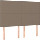  Posteljni okvir z vzglavjem taupe 140x200 cm blago, (20902866) | Shoptok.si