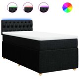  Box spring krevet s madracem crni 90x190 cm od tkanine | shoptok.hr
