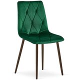 Libra stolica - zeleni baršun / noge od oraha x 1 | shoptok.hr