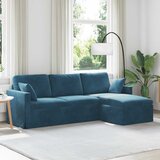 SOFA Plava 228 x 134 x 80 cm Baršun | shoptok.hr