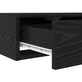  Nočne omarice Črni hrast Inženirski les 80 x 36.5 x 16.5 cm, (22008164) | Shoptok.si
